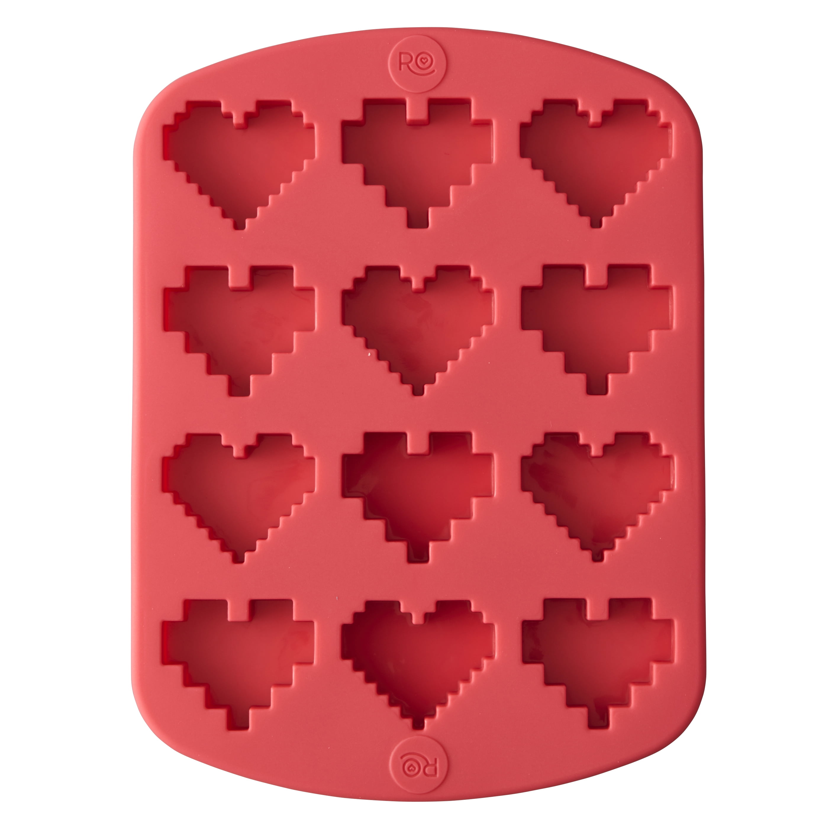 Heart-Shaped Valentine's Day Silicone Baking and Candy Mold, 12-Cavity -  Wilton