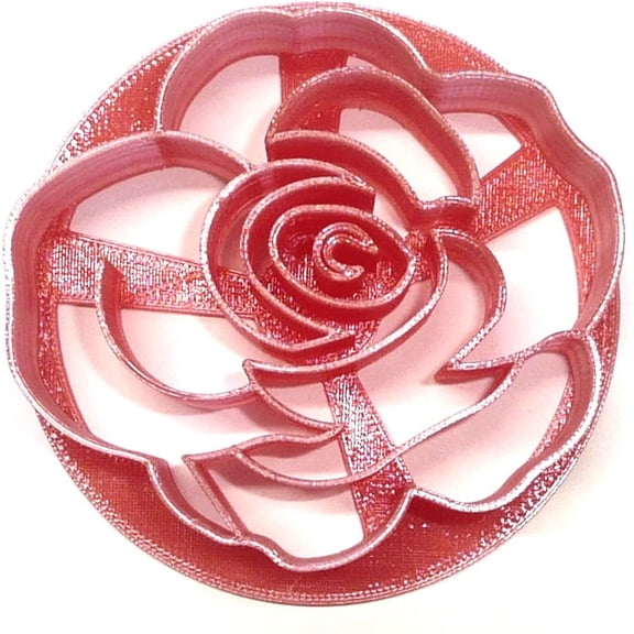 ROSE FLOWER DESIGN PATTERN CONCHA CUTTER MEXICAN SWEET BREAD STAMP MADE IN USA PR4518