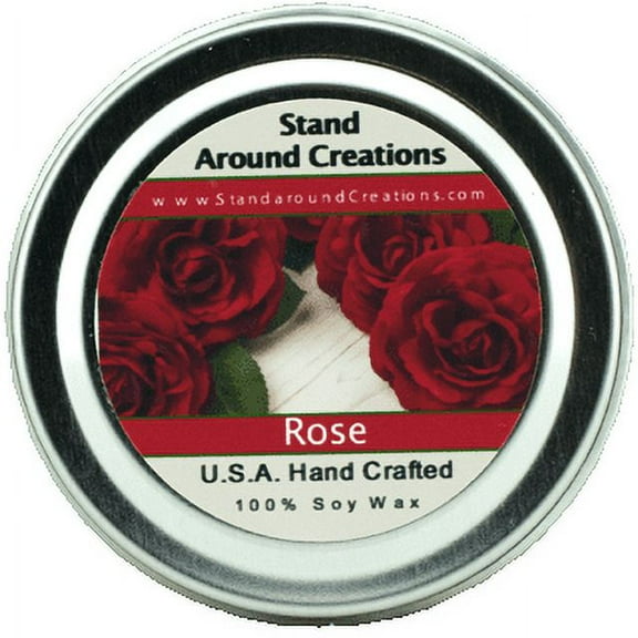 ROSE TIN 2-OZ. ALL NATURAL SOY CANDLE