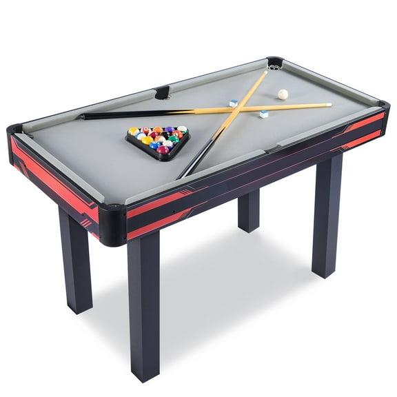 ProMounts 48" Complete Set Pool Table, Compact Size with Premium Velvet Tabletop and Solid Cue Sticks (GS-BT-2355)
