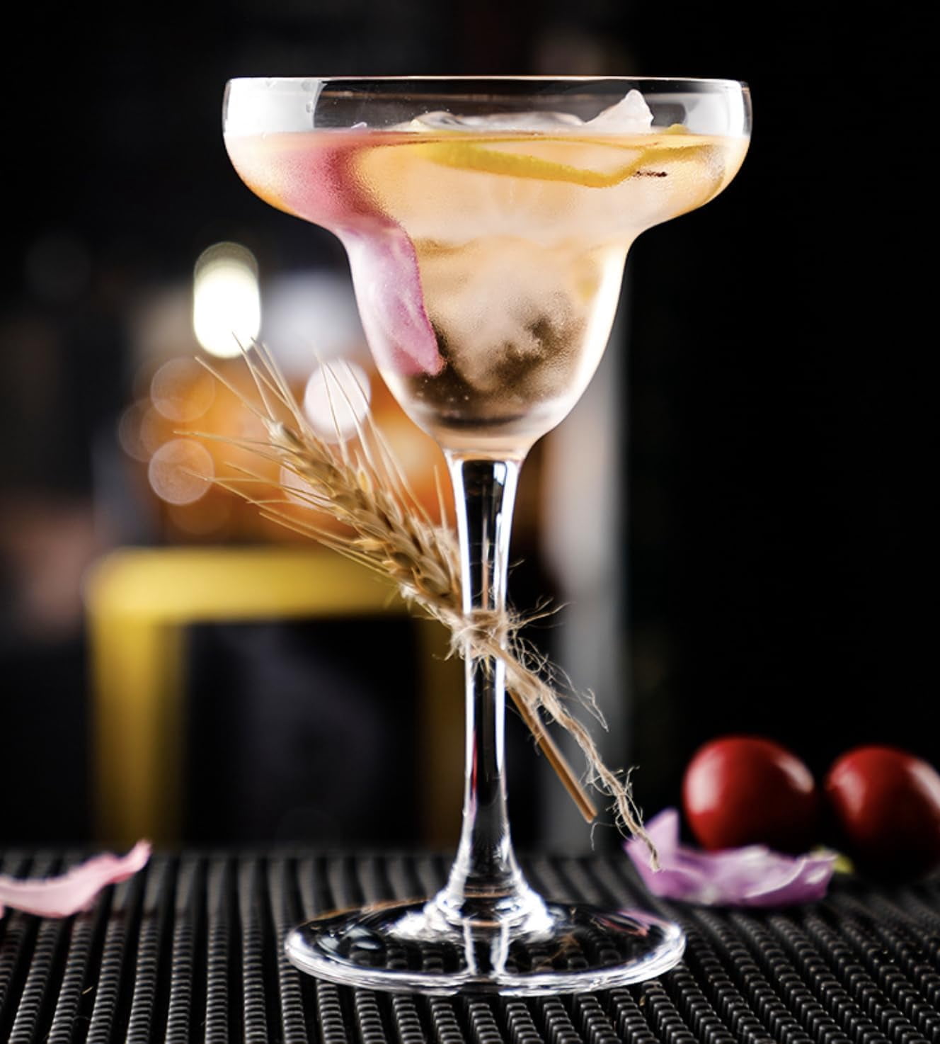 ROSEFINCH Margarita Glass Wine Glass 190 ML Set Of 6 For Cocktails Water Wine Juice Dessert And - View #8