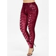thumbnail image 1 of ROSEGAL Plus Size High Waisted 3D Printed Leggings, 1 of 7