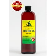 ROSEHIP SEED OIL UNREFINED ORGANIC EXTRA VIRGIN COLD PRESSED PREMIUM PURE 16 OZ
