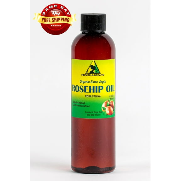 ROSEHIP SEED OIL UNREFINED ORGANIC EXTRA VIRGIN COLD PRESSED PREMIUM PURE 4 OZ