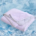 thumbnail image 1 of ROSEKIND Cooling Comforter for Hot Sleepers, OEKO-TEX Certified Lightweight Blanket, Soft & Breathable Cooling Quilt, 80x90in, Iced Lavender, 1 of 10