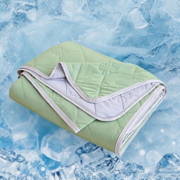 ROSEKIND Cooling Comforter for Hot Sleepers, OEKO-TEX Certified Lightweight Blanket, Soft & Breathable Cooling Quilt, 80x90in, Iced Lavender