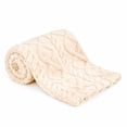thumbnail image 1 of ROSEKIND Home Fleece Throw Blanket for Couch or Bed, 3D Jacquard Decorative Blankets | Cozy Soft Fuzzy Flannel Blanket All Seasons & Occasion, Gifts for Women, 30×40in, Warm Oatmeal, 1 of 8
