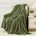 thumbnail image 1 of ROSEKIND  Soft Plush Diamond Jacquard Blanket for Bed Couch Sofa, Warm Lightweight Decorative Home Blanket, All Season Cozy Blanket, 1 of 7