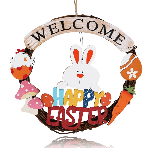 ROSELEAF Easter Wreath for Front Door Porch Spring Indoor Outdoor Home Decor