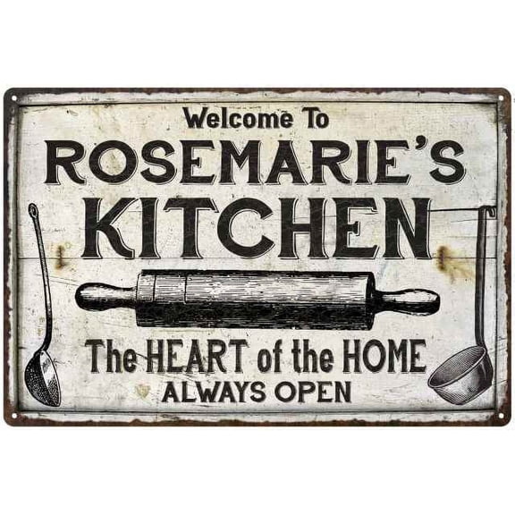 ROSEMARIE'S Kitchen Farmhouse Sign 16 x 24 Matte Finish Metal 116240033426