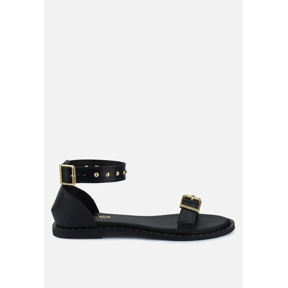 ROSEMARY Buckle Straps Flat Sandals