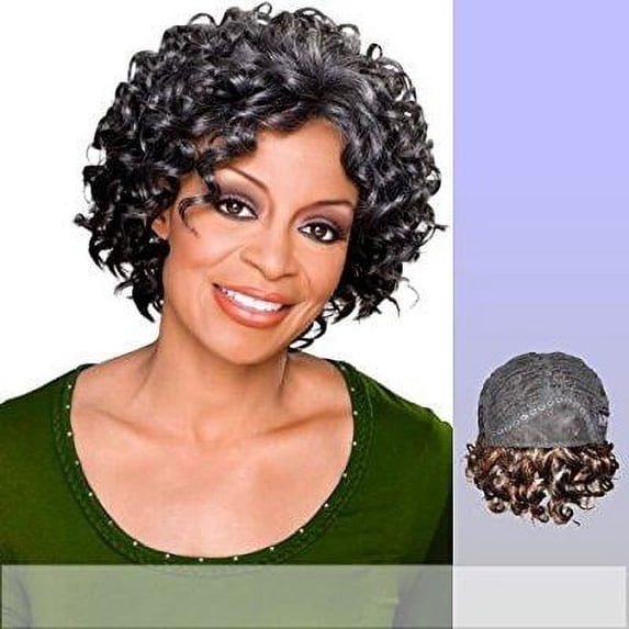 rosemary (foxy silver) - synthetic mono front half wig in 3t44