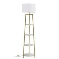 thumbnail image 1 of ROSEN GARDEN LT7045 Rosen Garden LT7045 Floor Lamp with 4-Tier Round Shelves, Gold, 1 of 6