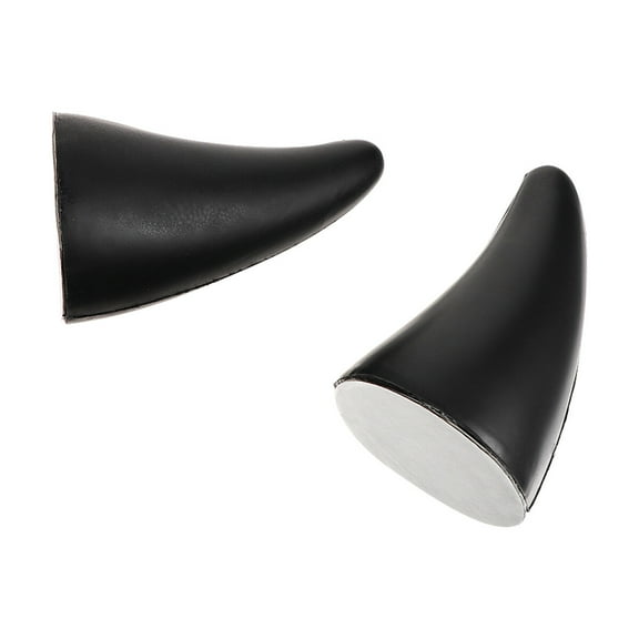 ROSENICE 1 Pair Devil Horns Stickers Plastic Black Car Roof Decor 12.00X7.00X7.00Cm