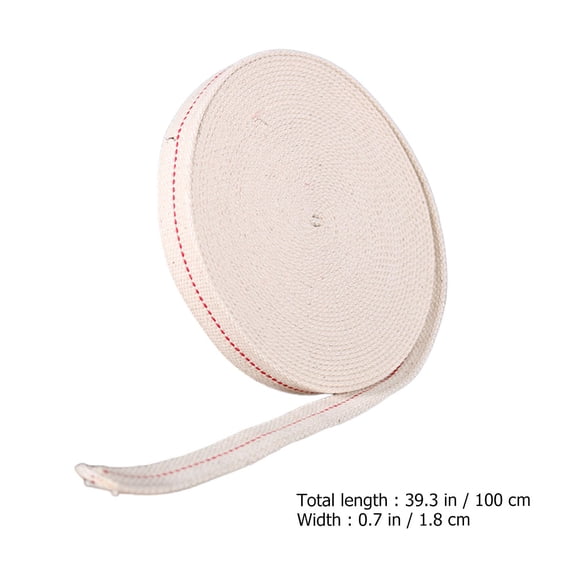 ROSENICE 1 Roll Round Oil Lamp Wick for Outdoor Use Cylindrical 11.8x0.4in