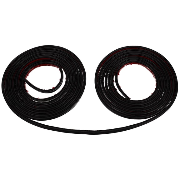 ROSENICE 1 Roll Sealing Strip Door Weather Stripping Seal for Doors and Windows 6 Meters Long Black Silicone Rubber