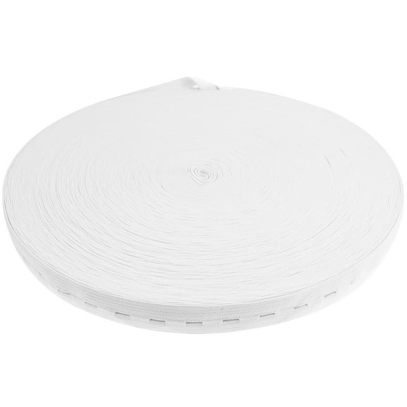 ROSENICE Elastic Sewing Bands White 1 Roll 1574in Flatback