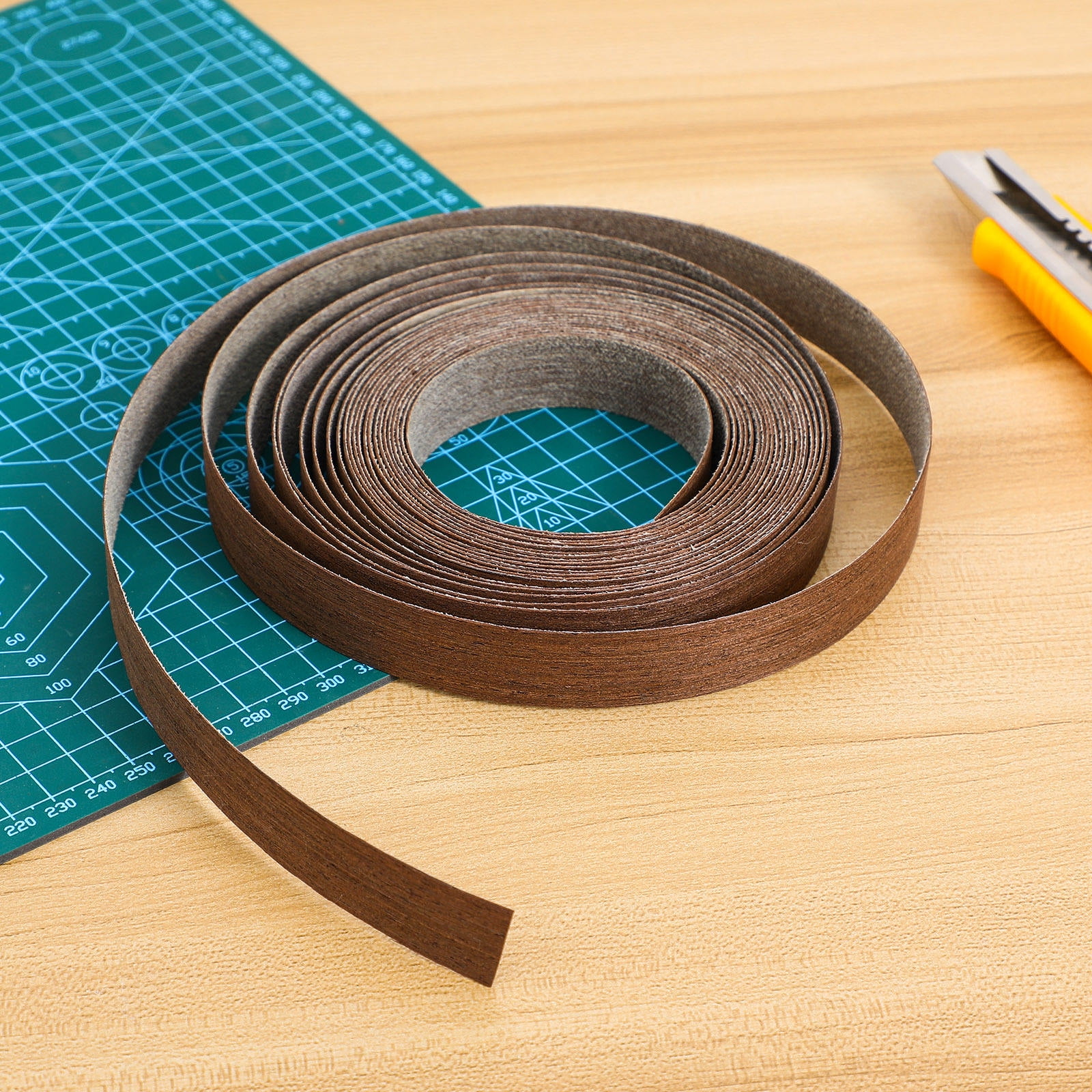ROSENICE 1 Roll Wood Edge Banding Wood Veneer Edging Tape Wood Tape ...