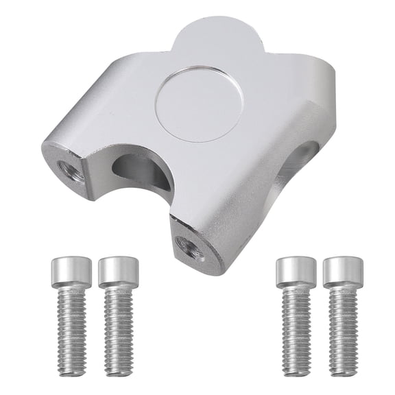 ROSENICE 1 Set 5.8X2.0In Silver Pivoting Handlebar Riser for Motorbike Accessories and Riders