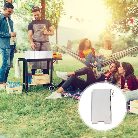 ROSENICE Stove Windscreen for Outdoor Camping 1 Set 5.3x3.1x0.8in