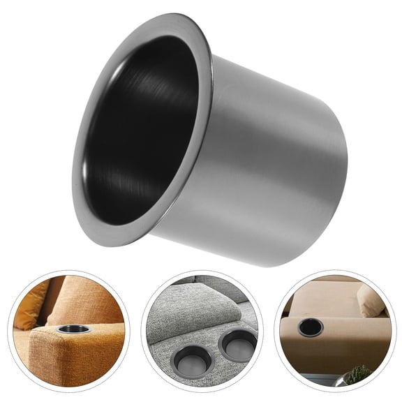 ROSENICE 1 Set Stainless Steel Holders for Couch 4.13x4.13x3.54 in Round Type for Home