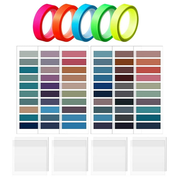 ROSENICE 1 Set of Self-adhesive Sticky Tabs Multi-function Sticky Flags Household Book Tabs