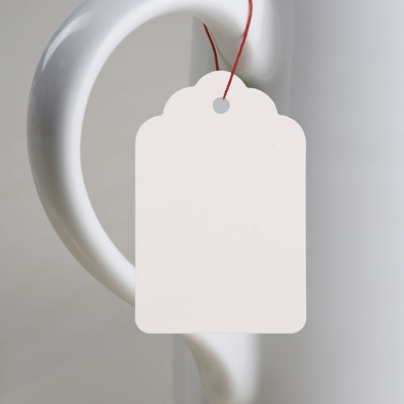 ROSENICE 1000Pack White Paper Price Tag for Clothing and Jewelry with Easy to Write