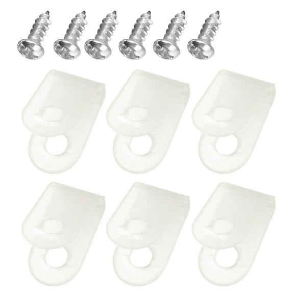 ROSENICE 100Pcs R-Type Line Clip Electrical Cable Clips for Wire Management