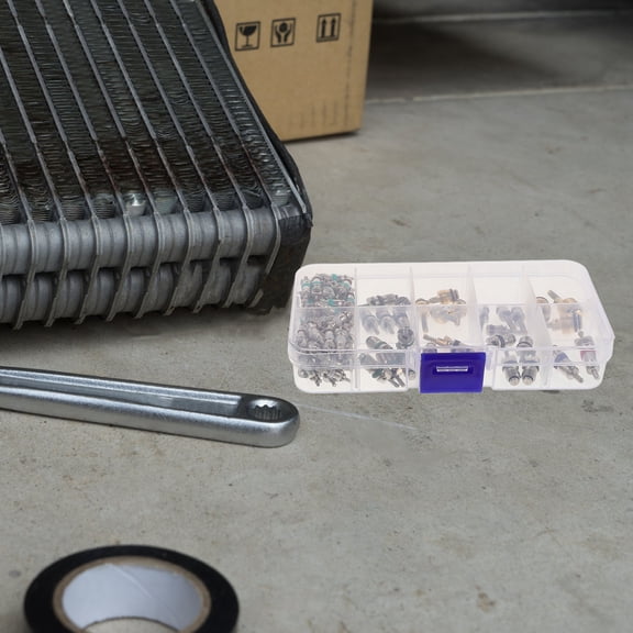 ROSENICE 102Pcs Air Conditioning Valve Core Kit for Car Air Conditioning System