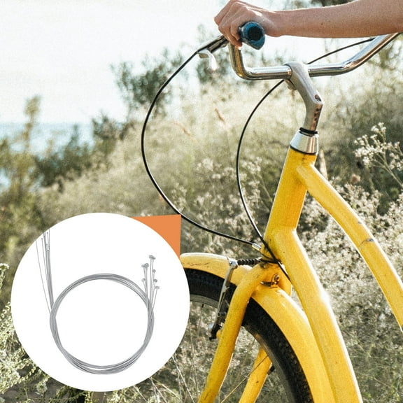 ROSENICE 10Pack Bicycle Brake Cables Silver Steel Brake Line for City Bikes Braking