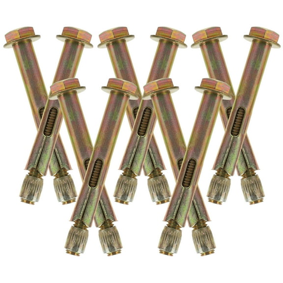 ROSENICE 10Pcs Concrete Anchors for Home Installation Carbon Steel
