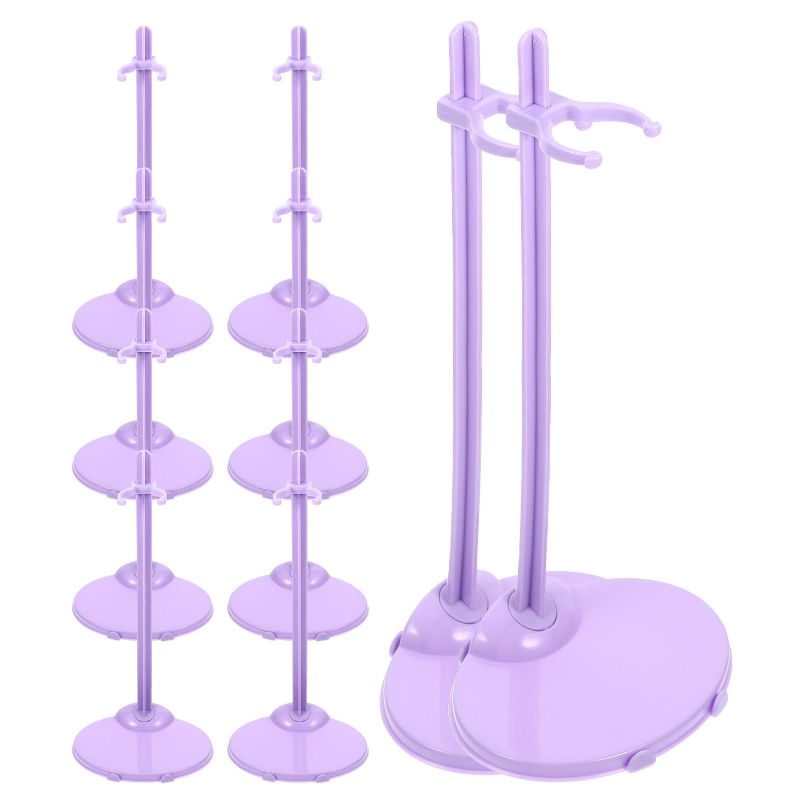 ROSENICE 10Pcs Figure Toy Rack Simple Design Lavender For Kids ...