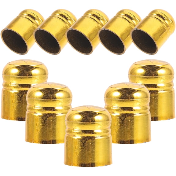 ROSENICE 10Pcs Golden Flag Pole Spare Parts Compact Design for Flag Display and Celebrations