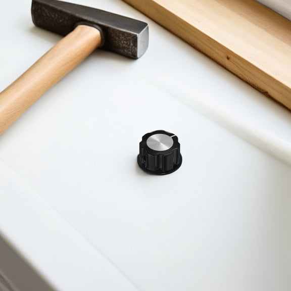 ROSENICE 10Pcs Metal Control Knobs Replacement for Audio Equipment Enhancement and Musical Instruments