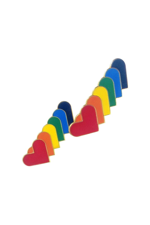 10Pcs Pin Brooches Elegant Stripe Shaped Iron Decorative For Valentine's Day