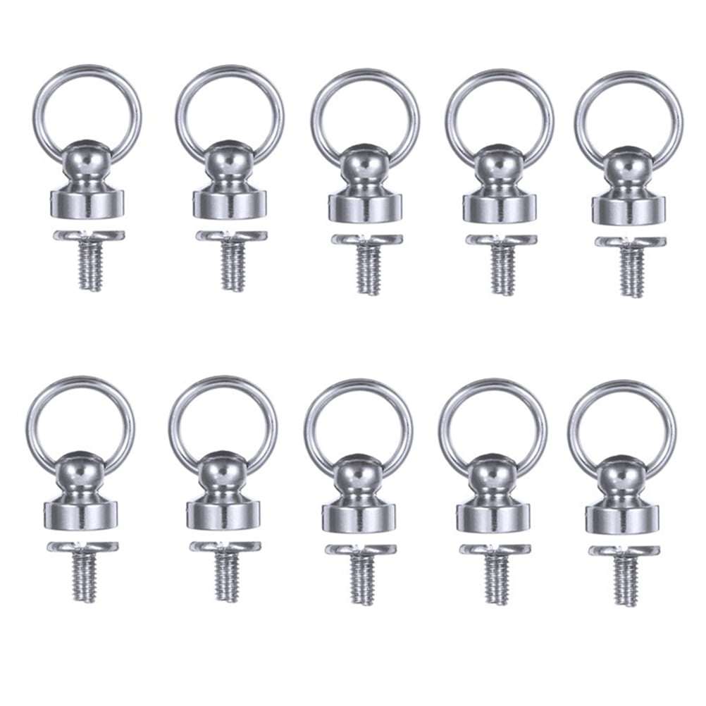 ROSENICE 10Pcs Rivet Studs Round Headed Silver For Rivets Screw In Art ...