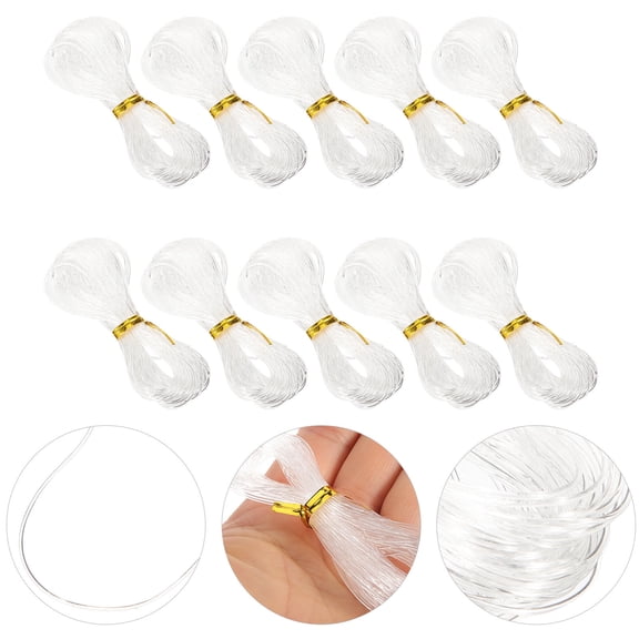ROSENICE 10Set Stretchy Cord For Bracelet Crafting Handcraft Enthusiasts Elastic Fiber Plastic 393x0.28in