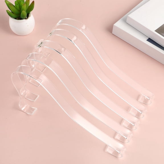 ROSENICE 10pcs Shoes Display Stands High Heels Women Shoes Display Acrylic Shoe Support Racks Sandals Display Racks