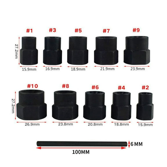 ROSENICE 11 PCS/Set Blackhead Remover Vacuum Rust Converter Earth Tones