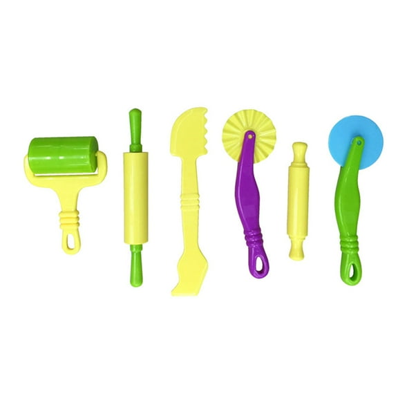 ROSENICE 11Pcs Plastic Kids Clay Tools for Toddlers with Educational Function for DIY Activities