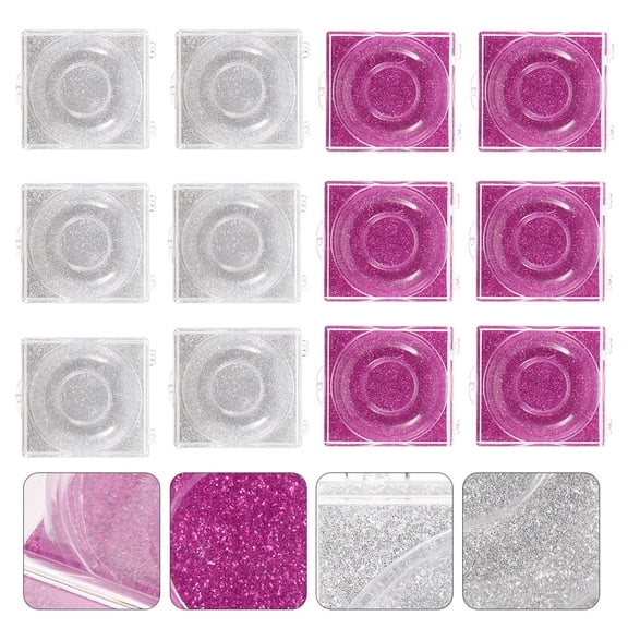 ROSENICE 12 Pcs Lash Boxes Eyelash Lightweight Holder Travel
