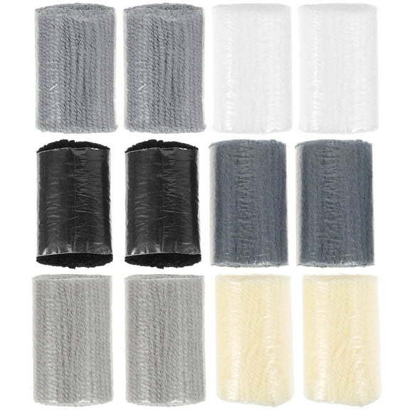 ROSENICE DIY Craft Latch Hook Yarn Assorted Color 12Pcs 2.16X1.38X1.38in