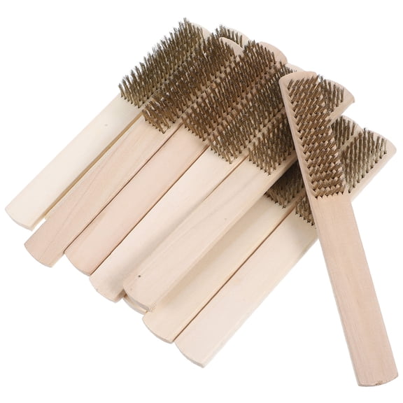 ROSENICE 12Pcs Heavy Duty Wire Hand Brush for Rust Removal and Polishing Jobs