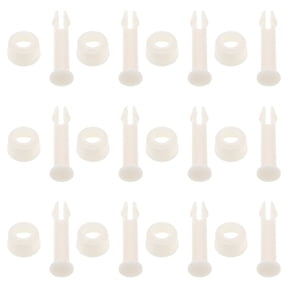ROSENICE 12Pcs White Abs Cylindrical Locking Pin for Pool Skimmer Net and Cleaning Device