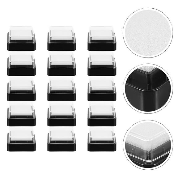 ROSENICE 15 Pcs Blank Ink Pad Practical Pads DIY Child Office