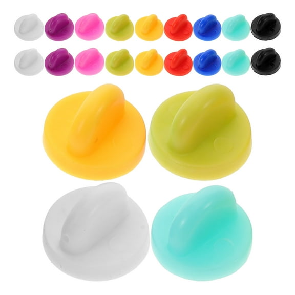 ROSENICE Pin Backs Rubber Pin Back Badges 150Pcs Box