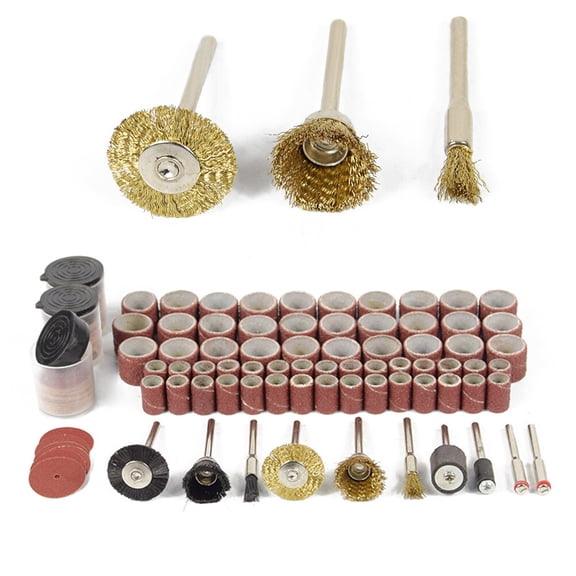 ROSENICE 160Pcs Rotary Tool Accessory Kit For Polishing And Cleaning Metal Surfaces