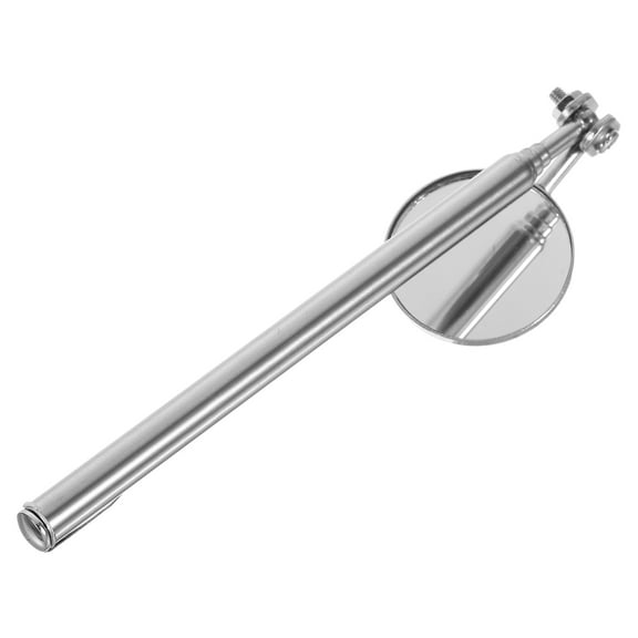 ROSENICE 19In Round Telescoping Inspection Mirror Compact Portable for Hard-to-reach Areas On-the-go Inspections 1Pcs