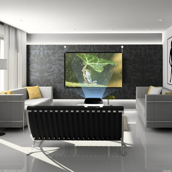 ROSENICE 1Pack Anti-Crease Projection Screen for Business Education Home Theater 60in