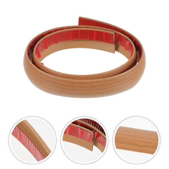 ROSENICE Door Transition Strip Floor Edging Trim Yellow Oak Wood 1Set 39.30X1.57X0.39in